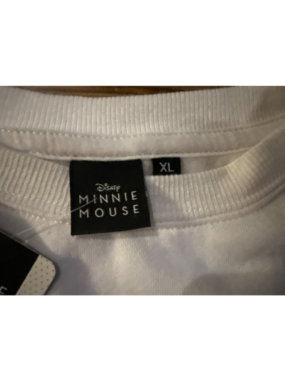 Disney Minnie Mouse Sweatshirt White Life Is Sweet Size XL Women's New with Tag - Picture 2 of 2